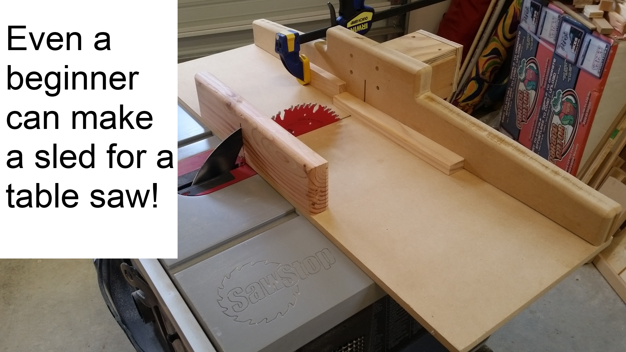 Easy and Accurate Tablesaw Sled